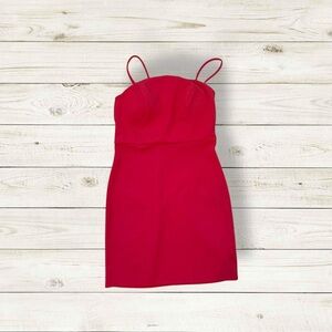 Crystal Sky Red Bodycon Dress – Size Small